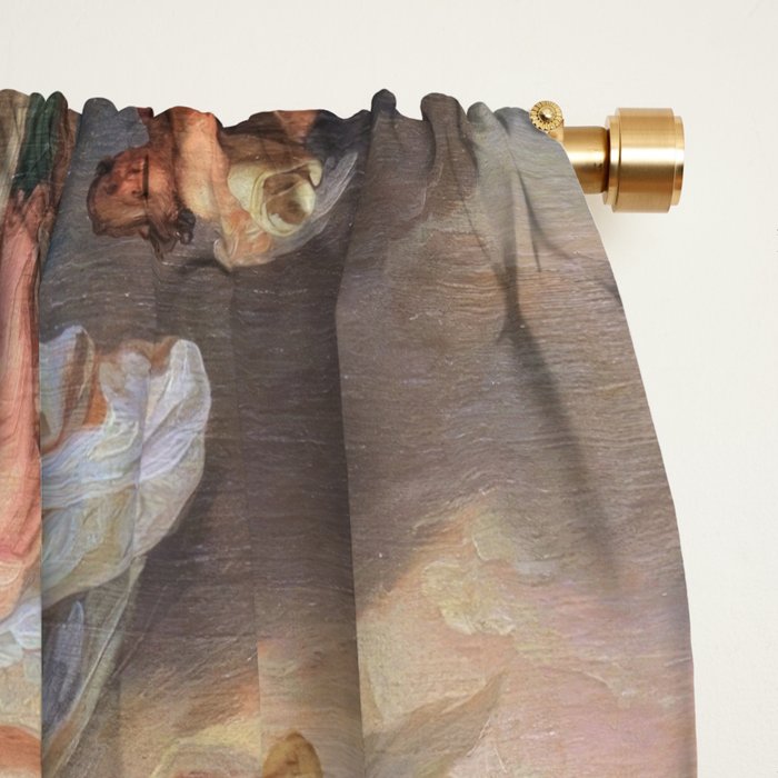 Renaissance Painting Angels Cherubs Aesthetic Allegorical Scene Window Curtain Gallery Image 2
