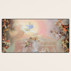 Renaissance Painting Angels Cherubs Aesthetic Allegorical Scene Desk Mat Gallery Image 3