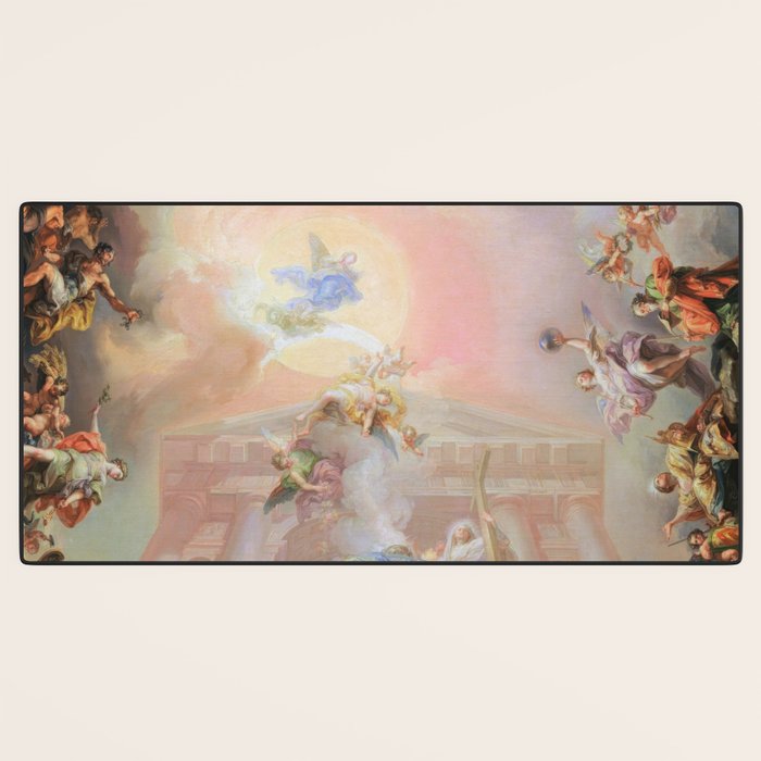 Renaissance Painting Angels Cherubs Aesthetic Allegorical Scene Desk Mat Gallery Image 3
