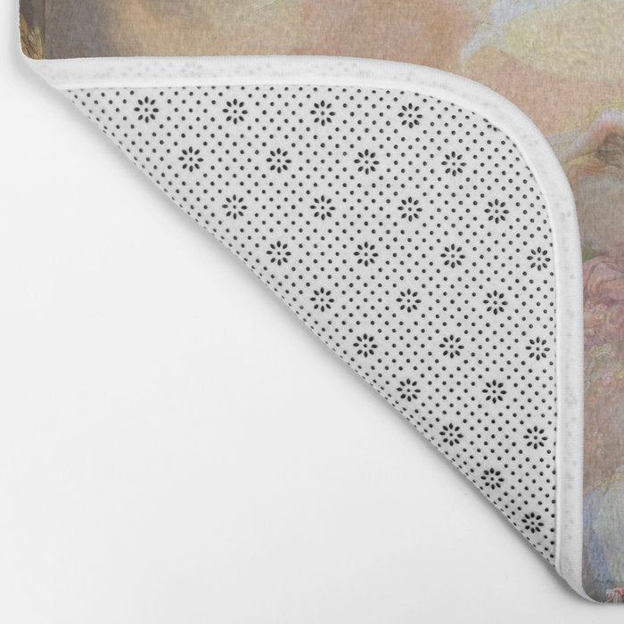 Renaissance Painting Angels Cherubs Aesthetic Allegorical Scene Bath Mat Gallery Image 2