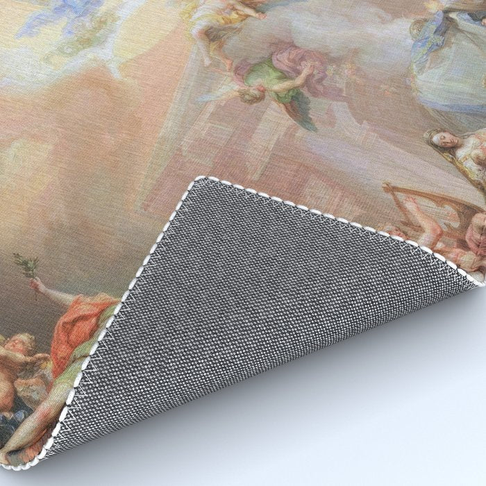 Renaissance Painting Angels Cherubs Aesthetic Allegorical Scene Rug Gallery Image 4