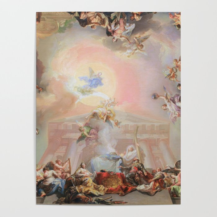 Renaissance Painting Angels Cherubs Aesthetic Allegorical Scene Poster Gallery Image 4