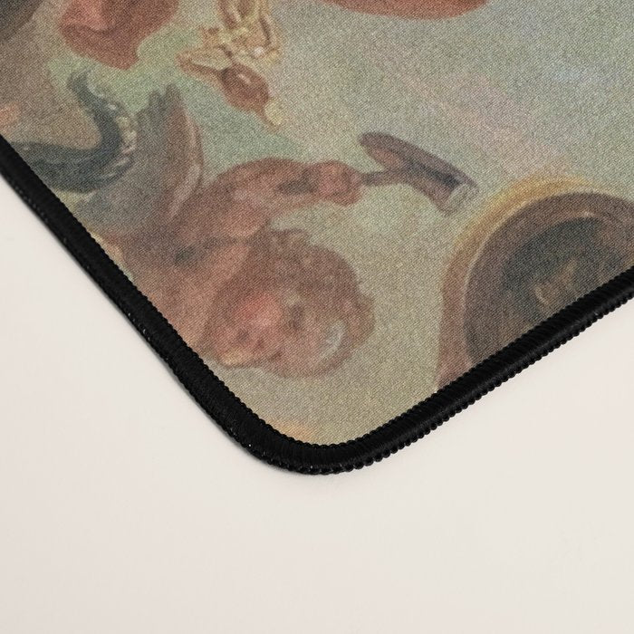 Renaissance Painting Angels Cherubs Aesthetic Allegorical Scene Desk Mat Gallery Image 4