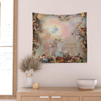 Renaissance Painting Angels Cherubs Aesthetic Allegorical Scene Wall Tapestry Gallery Image 2