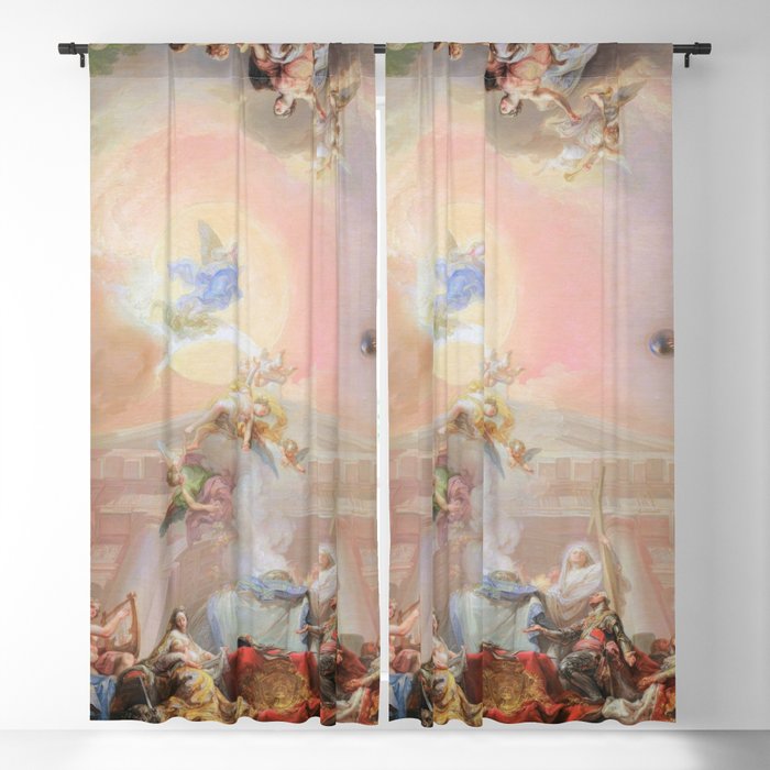 Renaissance Painting Angels Cherubs Aesthetic Allegorical Scene Window Curtain Gallery Image 5