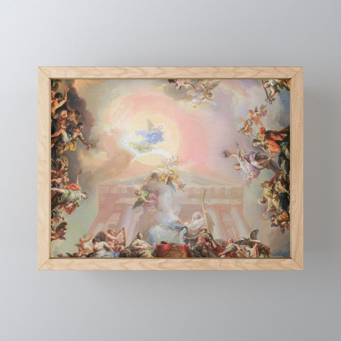 Renaissance Painting Angels Cherubs Aesthetic Allegorical Scene Mini Art Print Gallery Image 1