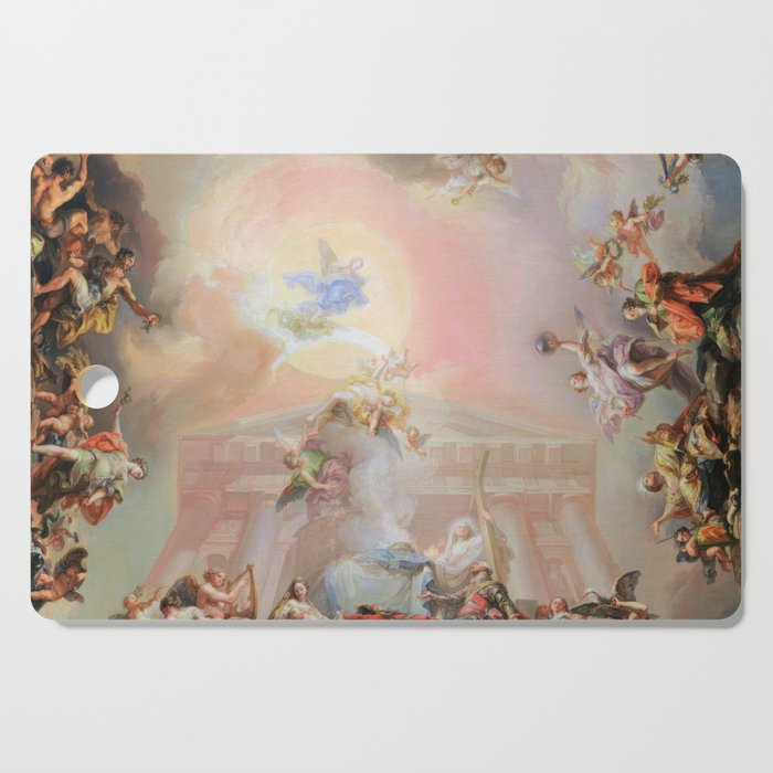 Renaissance Painting Angels Cherubs Aesthetic Allegorical Scene Cutting Board Gallery Image 1