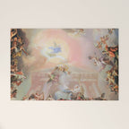 Renaissance Painting Angels Cherubs Aesthetic Allegorical Scene Welcome Mat Gallery Image 1