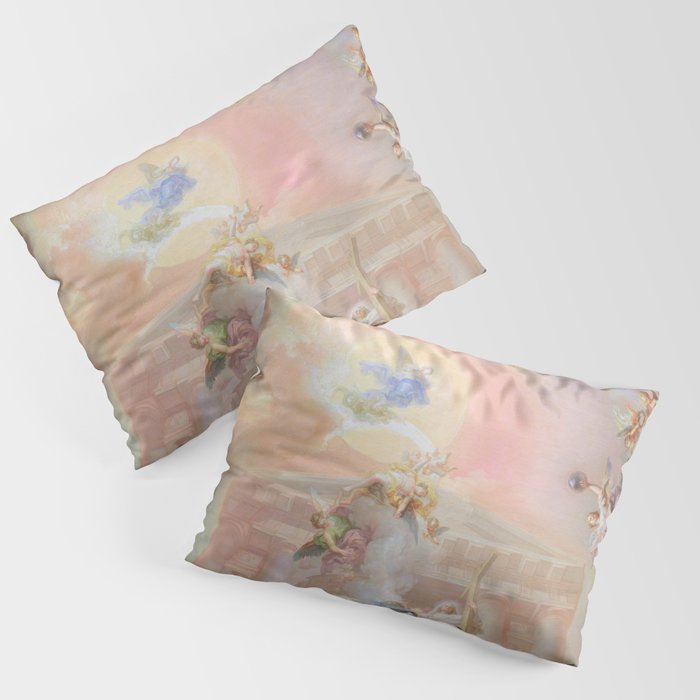 Renaissance Painting Angels Cherubs Aesthetic Allegorical Scene Pillow Sham Gallery Image 3
