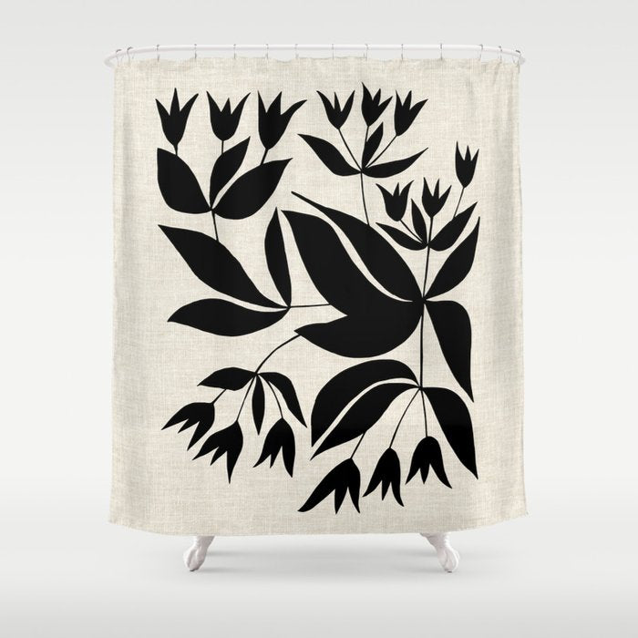 Vining Bell Flower Shower Curtain Gallery Image 1