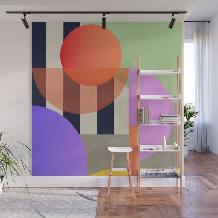 Abstract Geometric Shapes 217 Wall Mural Gallery Image 1