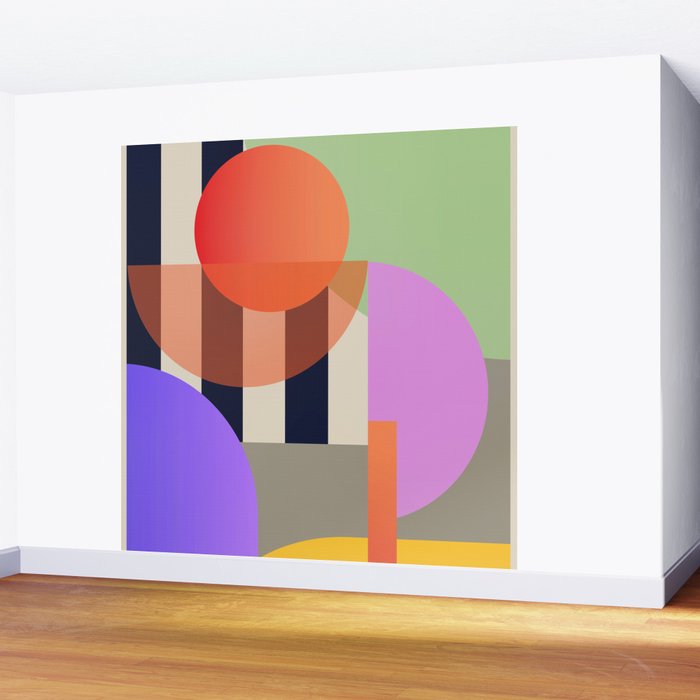 Abstract Geometric Shapes 217 Wall Mural Gallery Image 2