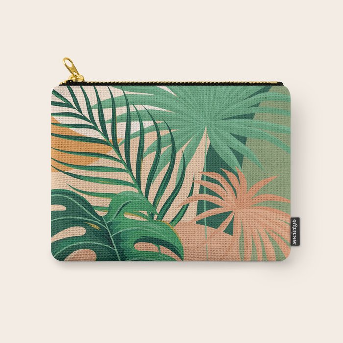 Jungle Abstract 3 Carry All Pouch Gallery Image 1