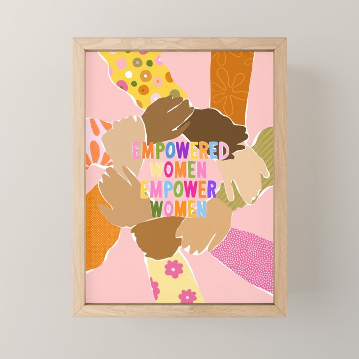 Women supporting Women Mini Art Print Gallery Image 1