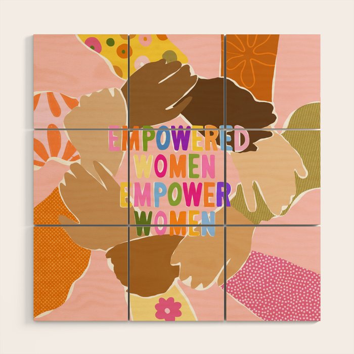 Women supporting Women Wood Wall Art Gallery Image 1
