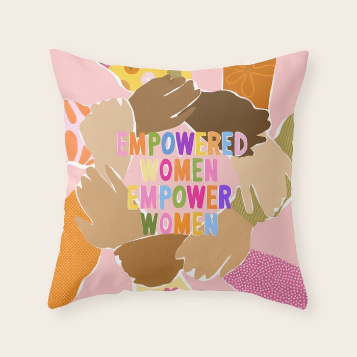 Women supporting Women Throw Pillow Gallery Image 6