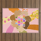 Women supporting Women Outdoor Rug Gallery Image 1