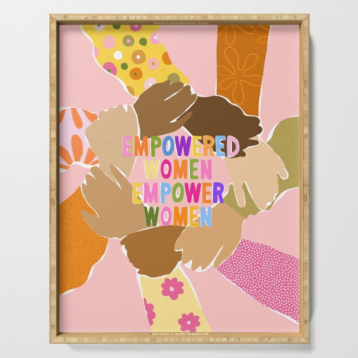 Women supporting Women Serving Tray Gallery Image 1