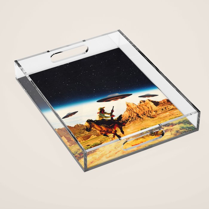 UFO Space Chase Acrylic Tray Gallery Image 1