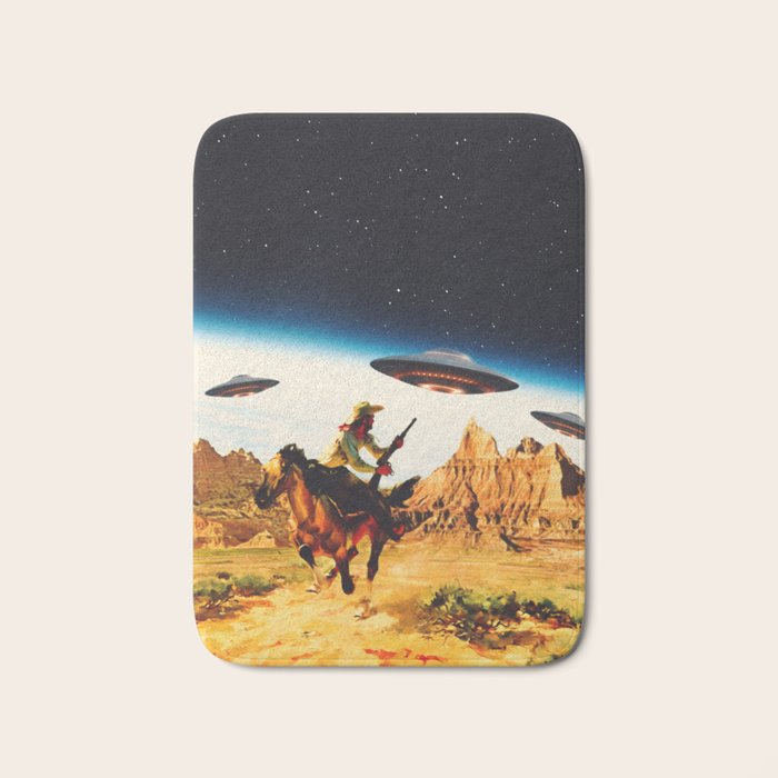 UFO Space Chase Bath Mat Gallery Image 1