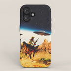 UFO Space Chase iPhone Case Gallery Image 1