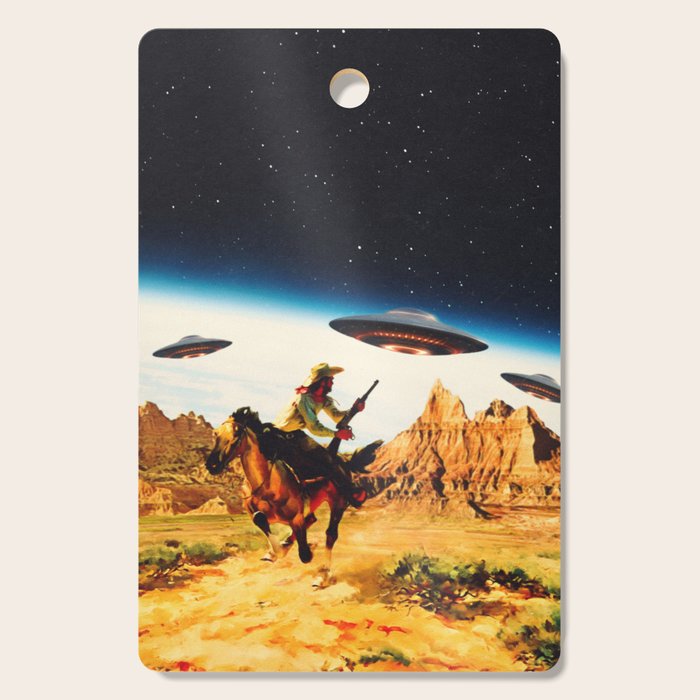 UFO Space Chase Cutting Board Gallery Image 1