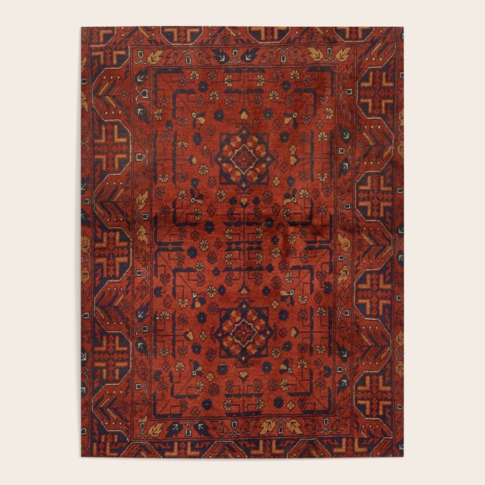 Traditional Vintage Moroccan Rug Design E13 Poster Gallery Image 4