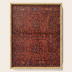 Traditional Vintage Moroccan Rug Design E13 Serving Tray Gallery Image 1