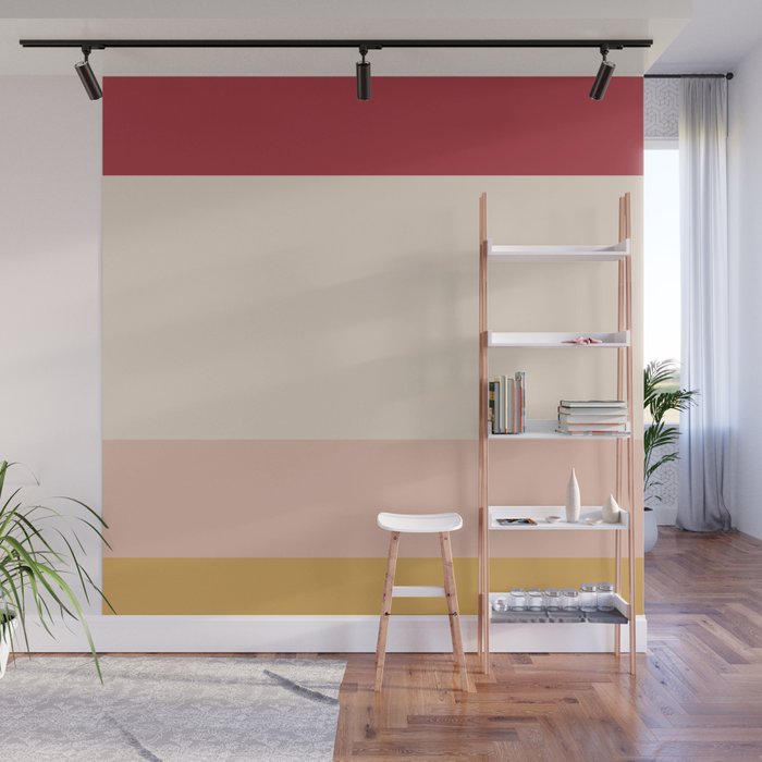 Contemporary Color Block II Wall Mural Gallery Image 1