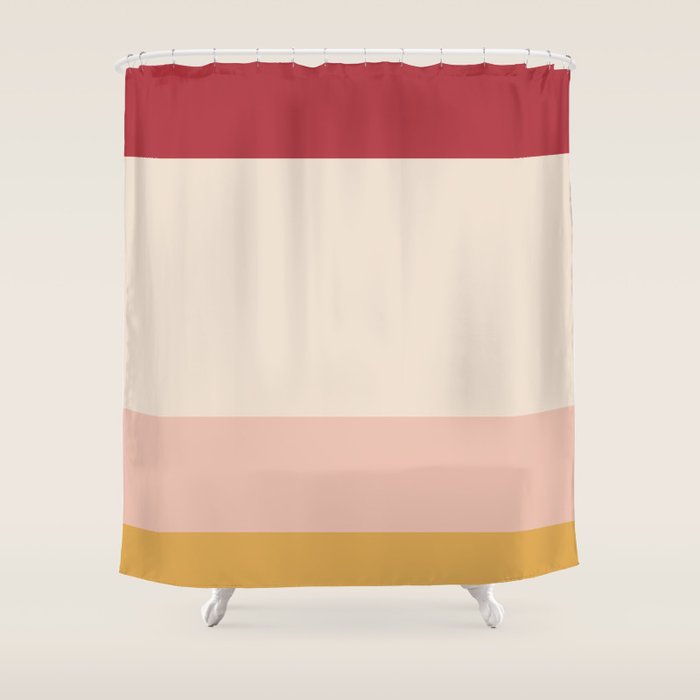 Contemporary Color Block II Shower Curtain Gallery Image 1