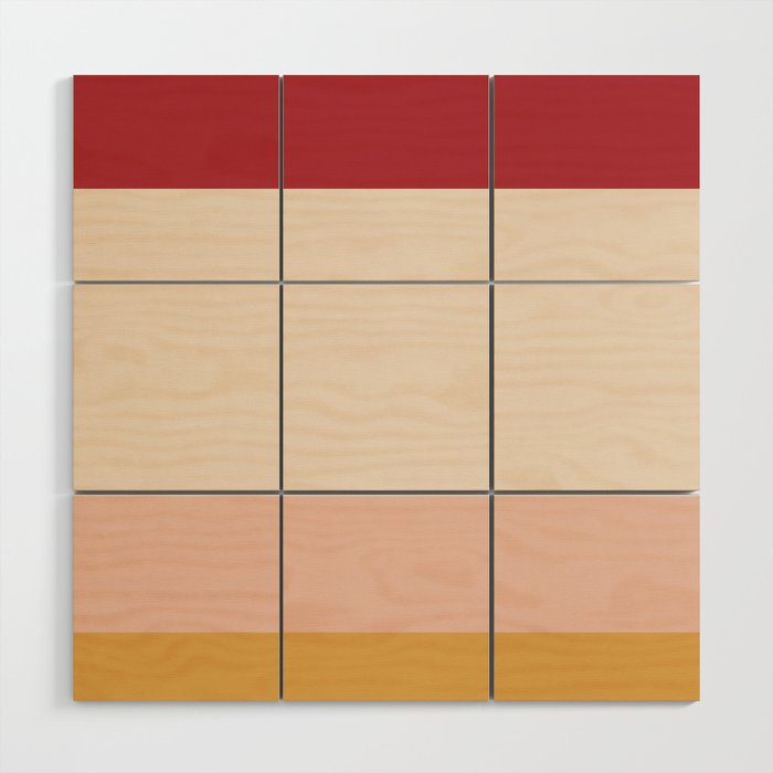 Contemporary Color Block II Wood Wall Art Gallery Image 1