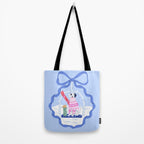 Apres Ski Dogs with Bows Tote Bag Gallery Image 2