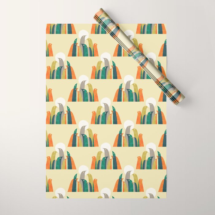 Wild birds at the beach Wrapping Paper Gallery Image 1