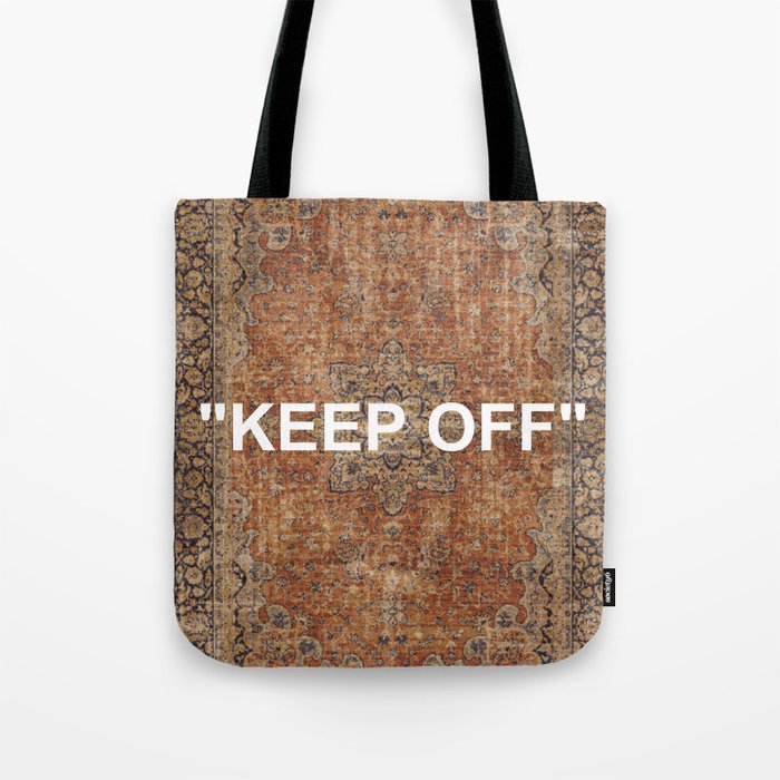 vintage musrad rug - keep off Tote Bag Gallery Image 1