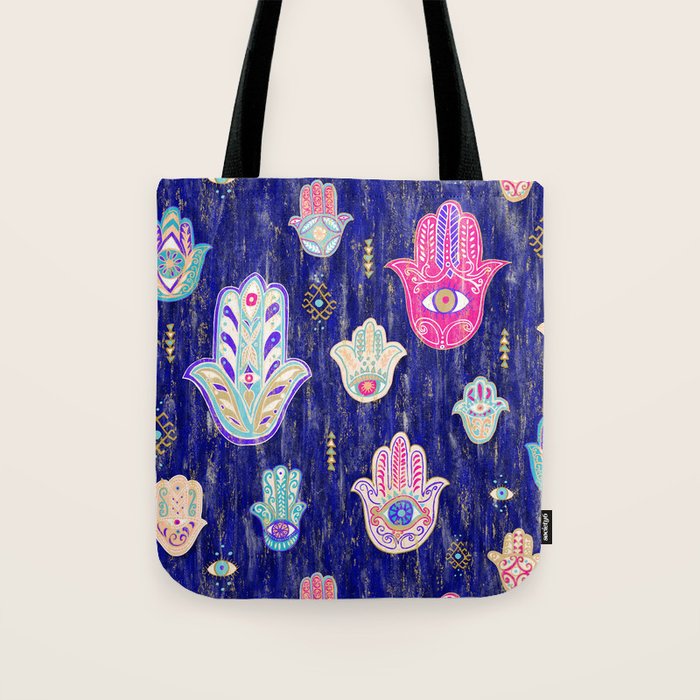 Hamsa Mystical Protection Tote Bag Gallery Image 1