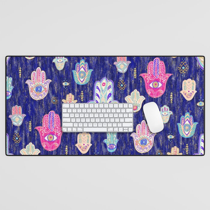 Hamsa Mystical Protection Desk Mat Gallery Image 1