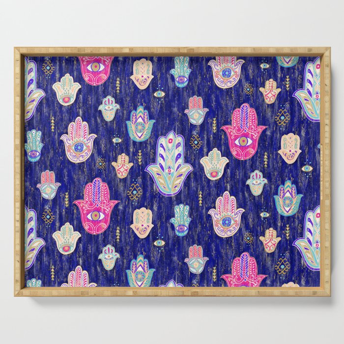 Hamsa Mystical Protection Serving Tray Gallery Image 1
