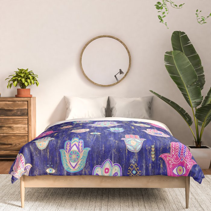 Hamsa Mystical Protection Comforter Gallery Image 3