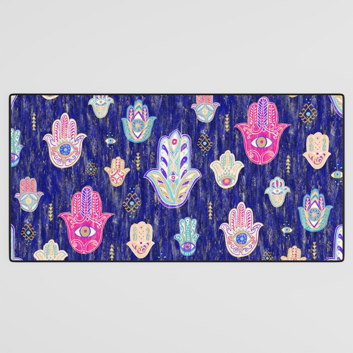 Hamsa Mystical Protection Desk Mat Gallery Image 3