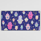 Hamsa Mystical Protection Desk Mat Gallery Image 3
