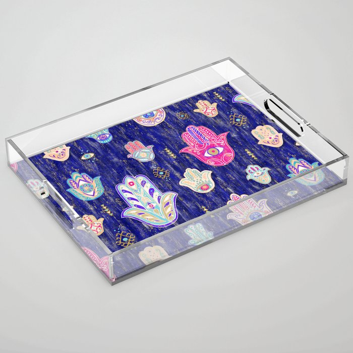 Hamsa Mystical Protection Acrylic Tray Gallery Image 1