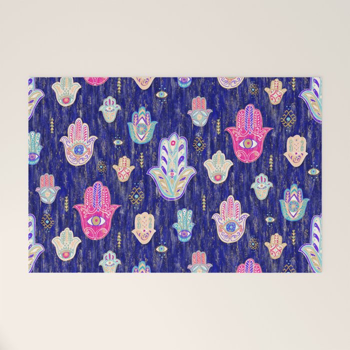 Hamsa Mystical Protection Welcome Mat Gallery Image 1
