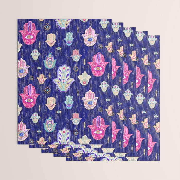 Hamsa Mystical Protection Wrapping Paper Gallery Image 3