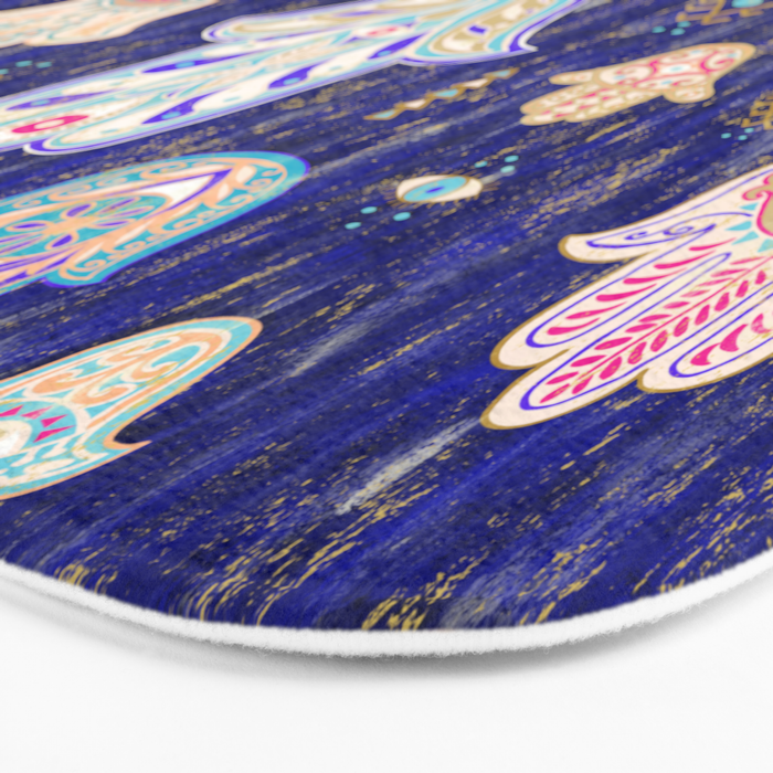 Hamsa Mystical Protection Bath Mat Gallery Image 3