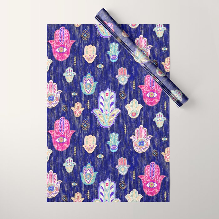 Hamsa Mystical Protection Wrapping Paper Gallery Image 1