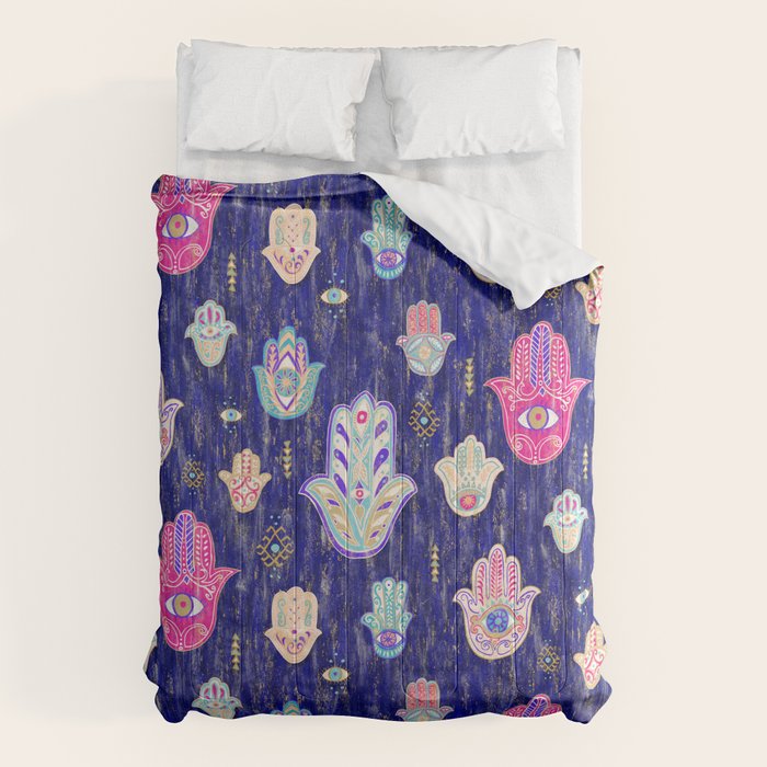 Hamsa Mystical Protection Comforter Gallery Image 1