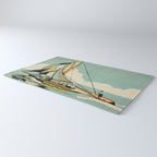 Vintage Japanese Sailboat Rug Gallery Image 3