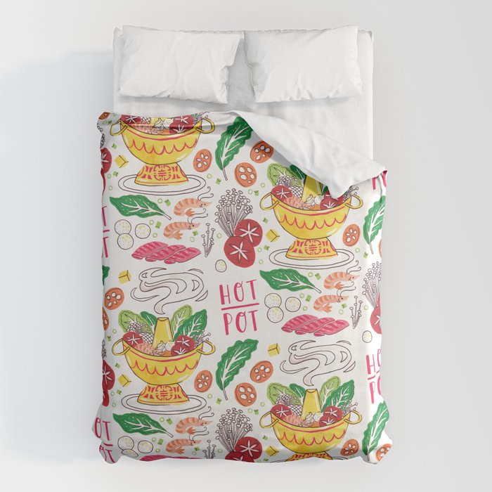 Hot Pot Shabu Shabu Soup Duvet Cover Gallery Image 6