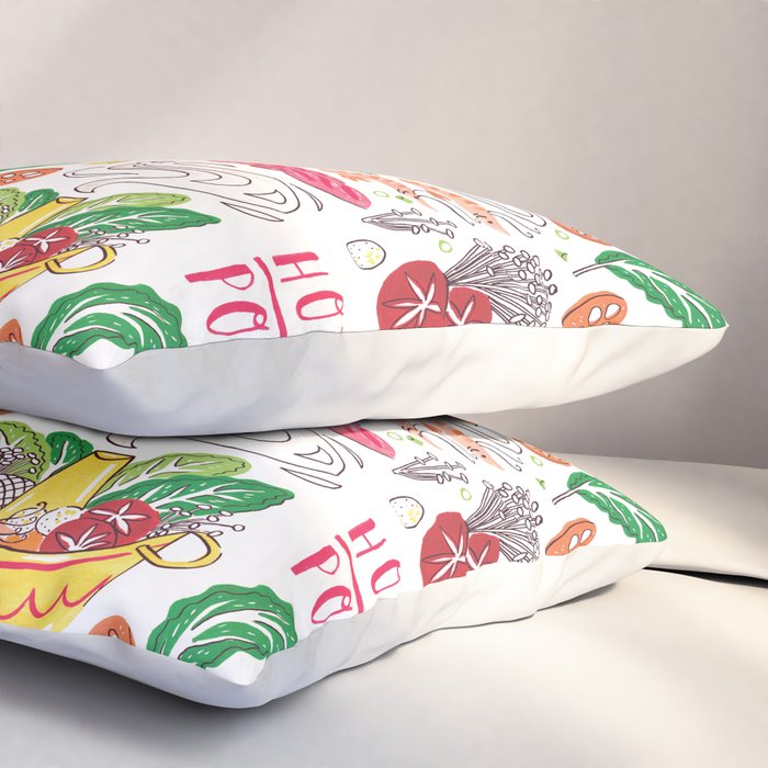 Hot Pot Shabu Shabu Soup Pillow Sham Gallery Image 3