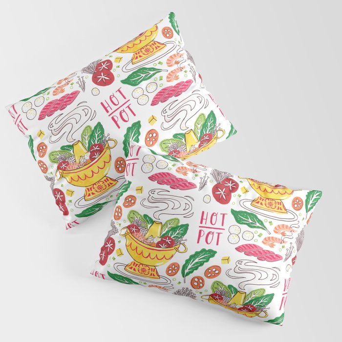Hot Pot Shabu Shabu Soup Pillow Sham Gallery Image 3